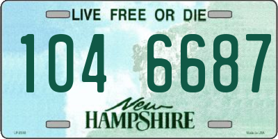 NH license plate 1046687