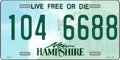 NH license plate 1046688