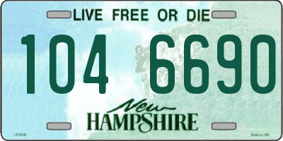NH license plate 1046690