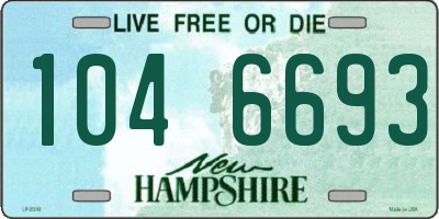 NH license plate 1046693