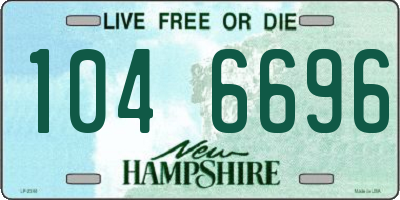 NH license plate 1046696