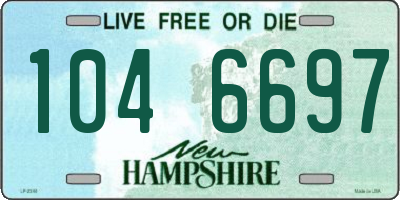 NH license plate 1046697