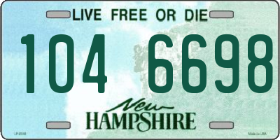 NH license plate 1046698
