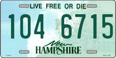 NH license plate 1046715
