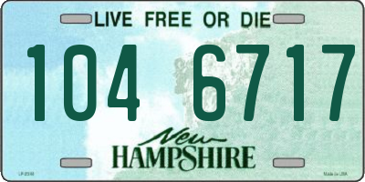 NH license plate 1046717