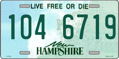 NH license plate 1046719