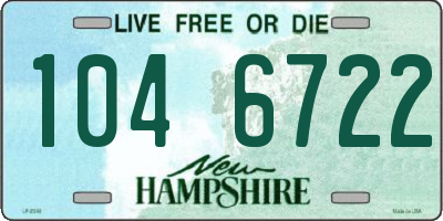 NH license plate 1046722