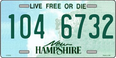 NH license plate 1046732