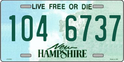 NH license plate 1046737