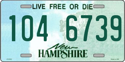 NH license plate 1046739
