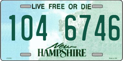 NH license plate 1046746