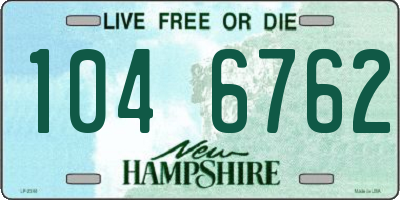 NH license plate 1046762