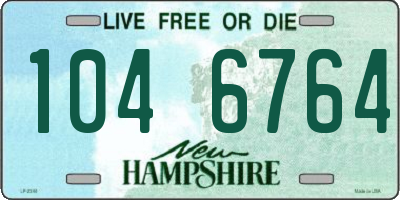 NH license plate 1046764