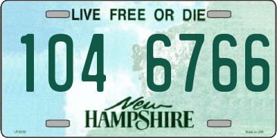 NH license plate 1046766