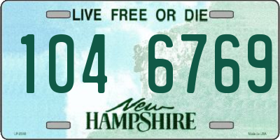 NH license plate 1046769