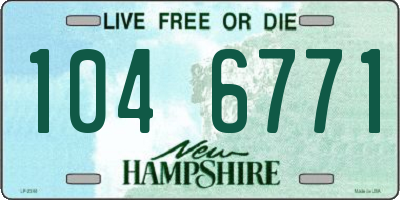 NH license plate 1046771