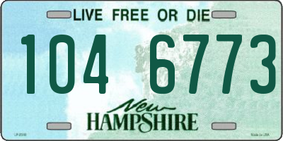 NH license plate 1046773