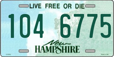 NH license plate 1046775
