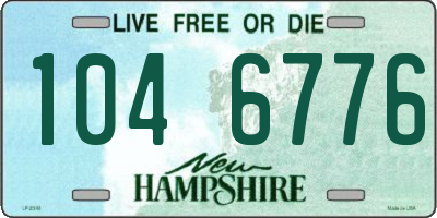 NH license plate 1046776