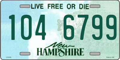 NH license plate 1046799