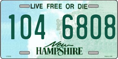 NH license plate 1046808