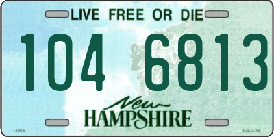 NH license plate 1046813