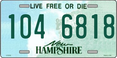 NH license plate 1046818
