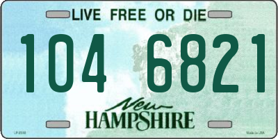 NH license plate 1046821