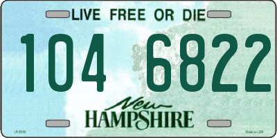 NH license plate 1046822