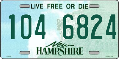 NH license plate 1046824