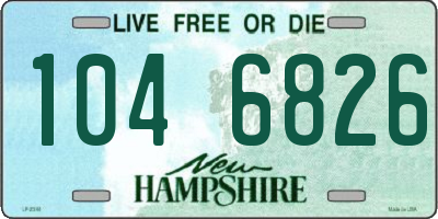 NH license plate 1046826