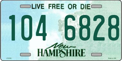NH license plate 1046828
