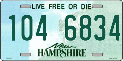 NH license plate 1046834