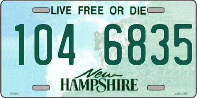 NH license plate 1046835