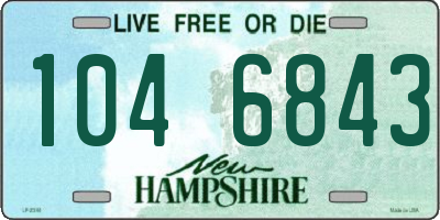 NH license plate 1046843