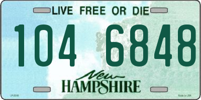 NH license plate 1046848