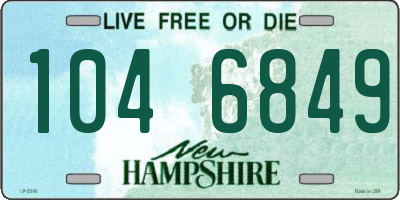 NH license plate 1046849