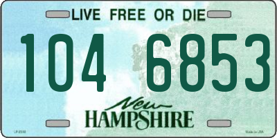 NH license plate 1046853