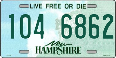 NH license plate 1046862