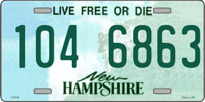 NH license plate 1046863