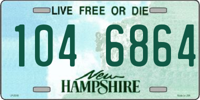 NH license plate 1046864