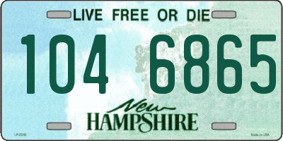 NH license plate 1046865