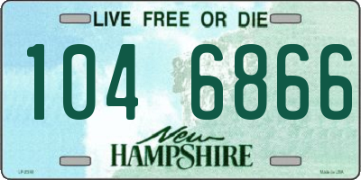 NH license plate 1046866