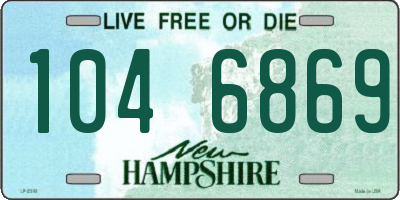 NH license plate 1046869