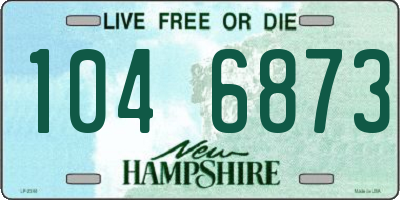 NH license plate 1046873