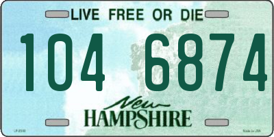 NH license plate 1046874