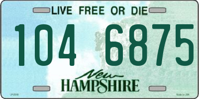NH license plate 1046875