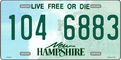 NH license plate 1046883