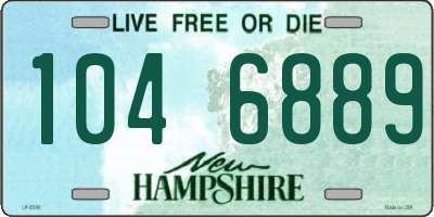 NH license plate 1046889