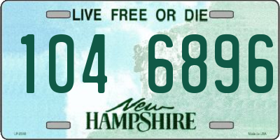 NH license plate 1046896